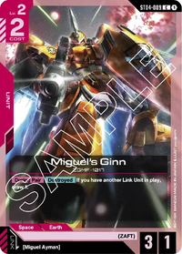 3x Miguel's Ginn | ZGMF-1017 (ST04-009)
