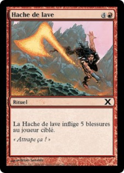 Hache de lave