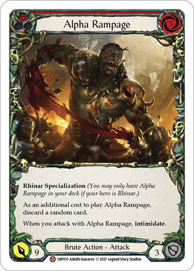 Alpha Rampage | Flesh and Blood FAB Cards