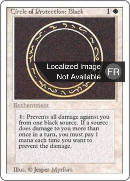 Cercle de protection : noir image