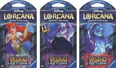 Disney Lorcana: Ursula's Return Sleeved Booster Pack Art Bundle [Set of 3] Crop image Wallpaper