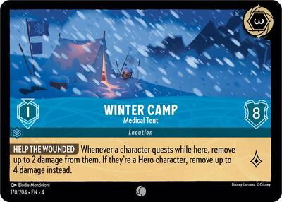 Winter Camp - Medical Tent Crop image Wallpaper