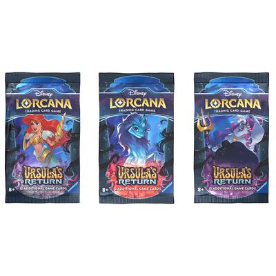 Disney Lorcana: Ursula's Return Booster Pack Art Bundle [Set of 3] Full hd image