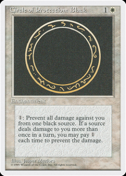 Cercle de protection : noir image