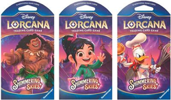 Disney Lorcana: Shimmering Skies Sleeved Booster Pack Art Bundle [Set of 3]