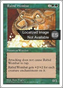 Wombat rabioso