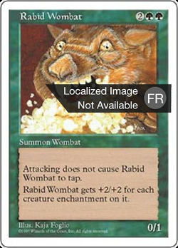 Wombat enragé image