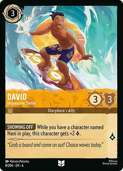 David - Impressive Surfer Crop image Wallpaper