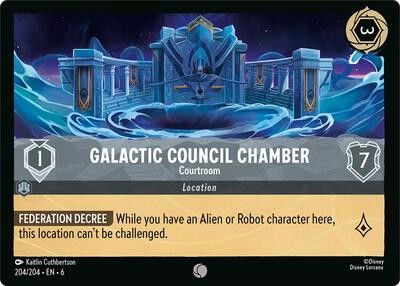 Galactic Council Chamber - Courtroom Crop image Wallpaper