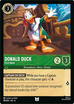 carta spoiler Donald Duck - First Mate