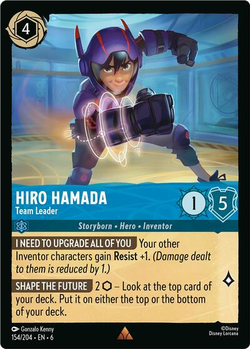 carta spoiler Hiro Hamada - Team Leader