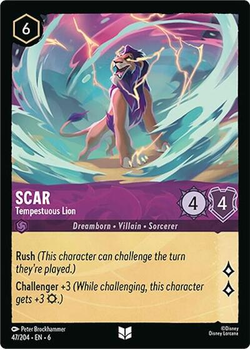 carta spoiler Scar - Tempestuous Lion