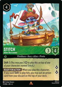 carta spoiler Stitch - Alien Buccaneer