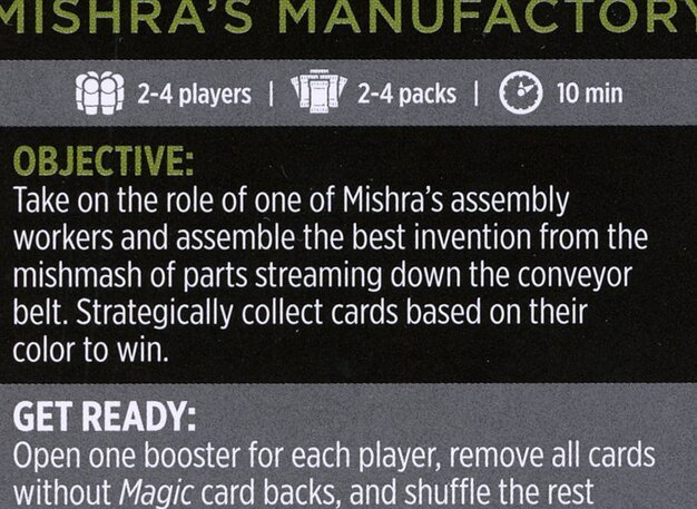 Mishra's Manufactory Card // Mishra's Manufactory (cont'd) Card Crop image Wallpaper