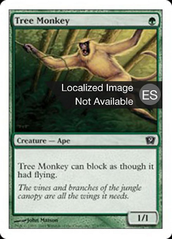 Mono de los árboles image