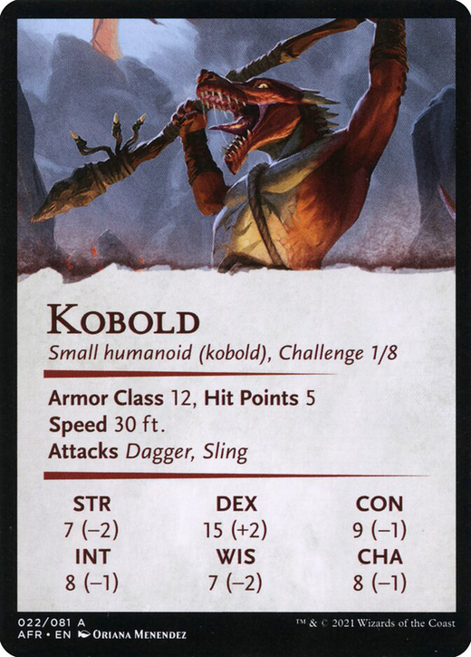 Minion of the Mighty Card // Kobold Card Full hd image