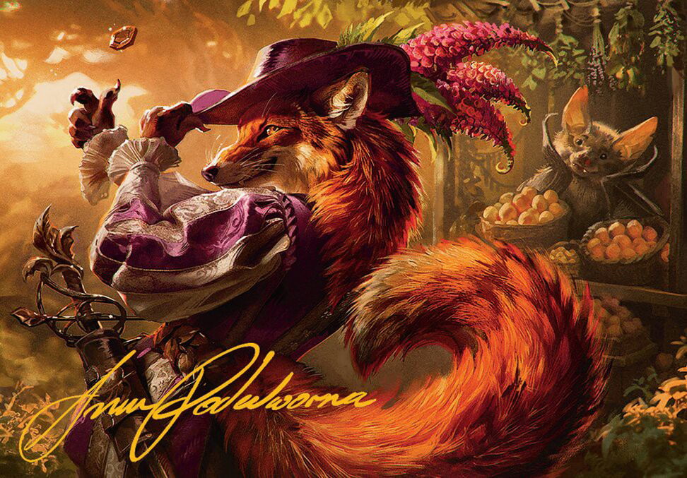 Mr. Foxglove Card Crop image Wallpaper