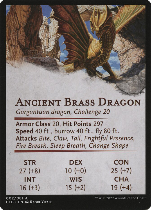 Ancient Brass Dragon Card Full hd image