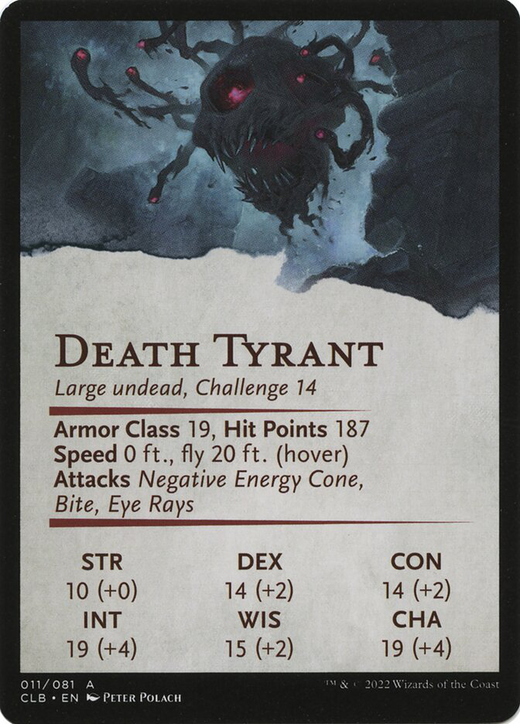 Ghastly Death Tyrant Card Full hd image