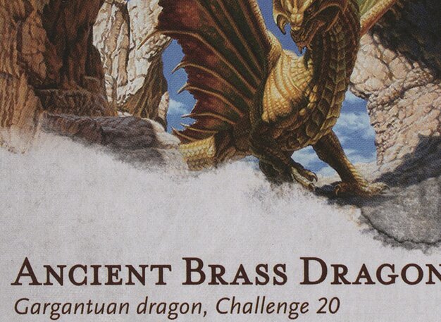 Ancient Brass Dragon Card Crop image Wallpaper