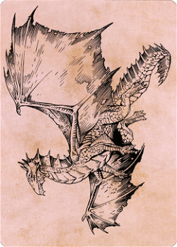 Dragão de Bronze Antigo Carta image