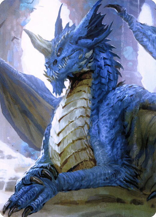 Young Blue Dragon Card Full hd image