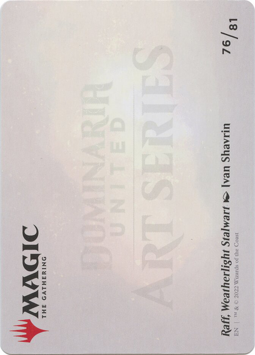 Raff, Weatherlight Stalwart Card Full hd image