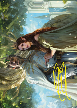 Aragorn and Arwen, Wed Card