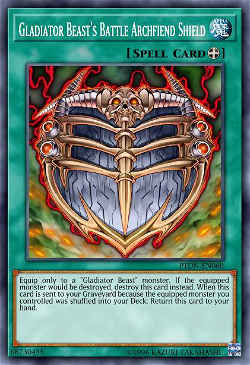 Gladiator Beast's Battle Archfiend Shield image
