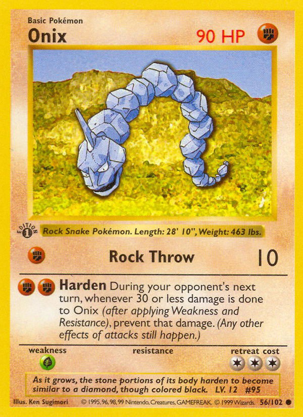 Onix BS 56  Pokemon TCG POK Cards