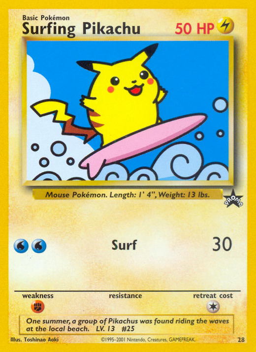 Pikachu surfeur PR 28 image
