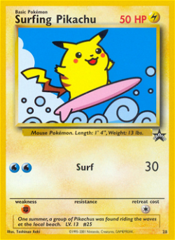 Surfing Pikachu PR 28