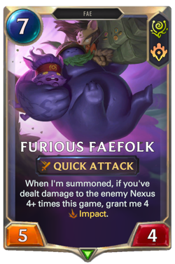 Silfo Furioso / Furious Faefolk | Legends of Runeterra LOR Cartas