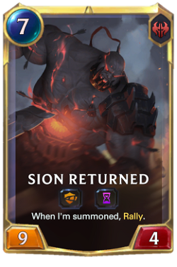 Sion Returned final level