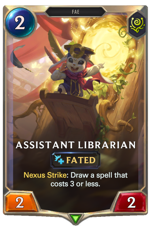 Assistant Librarian | Legends of Runeterra LOR Cards
