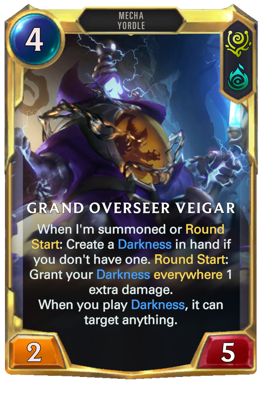 Grand Overseer Veigar final level | Legends of Runeterra LOR Cards