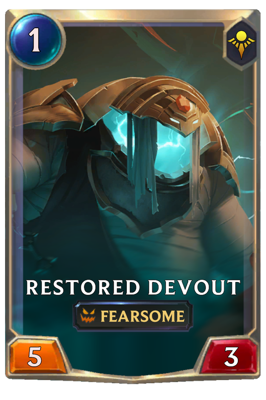 Restored Devout | Legends of Runeterra LOR Cards