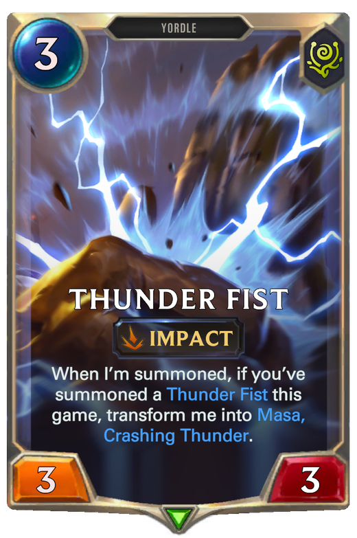 Thunder Fist | Legends of Runeterra LOR Cards