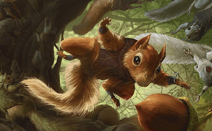 Scurry of Squirrels Crop image Wallpaper