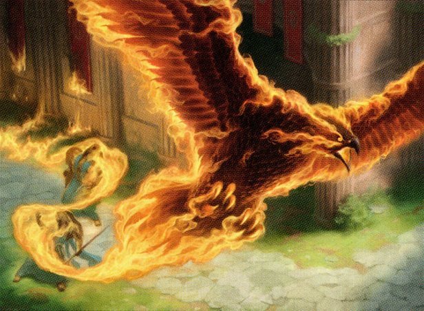 Flame-Wreathed Phoenix Crop image Wallpaper