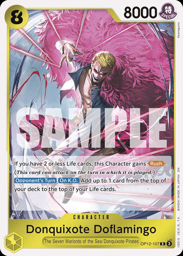 Donquixote Doflamingo OP12-107 Crop image Wallpaper