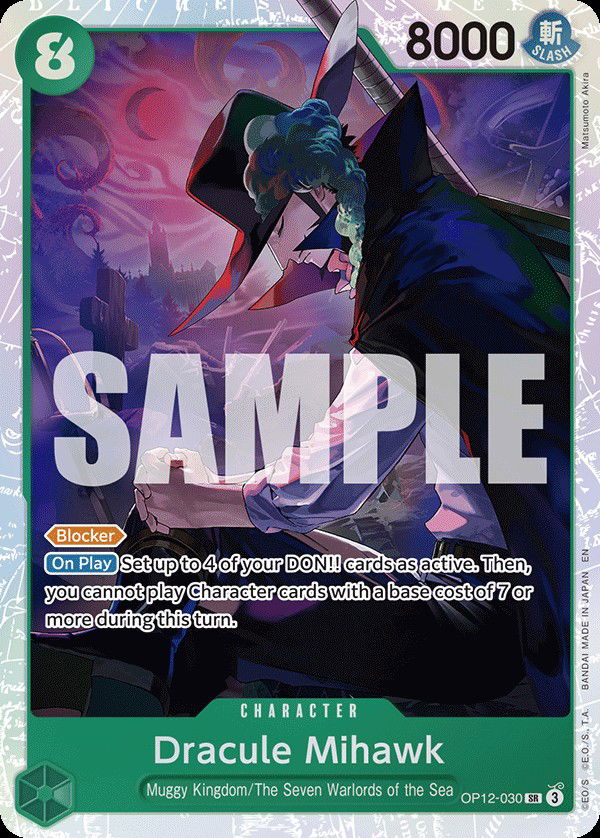 Dracule Mihawk OP12-030 Crop image Wallpaper