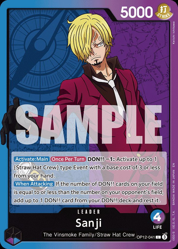 Sanji OP12-041 Crop image Wallpaper