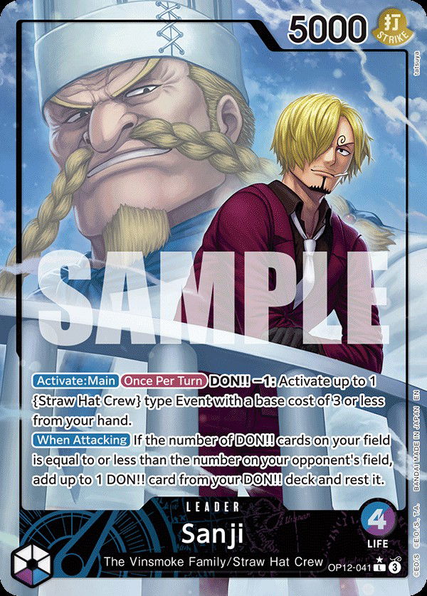 Sanji OP12-041 Crop image Wallpaper