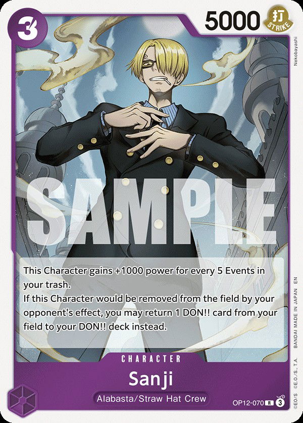 Sanji OP12-070 Crop image Wallpaper