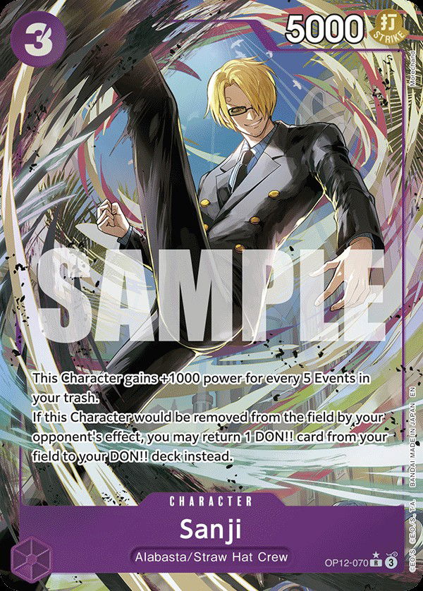 Sanji OP12-070 Crop image Wallpaper