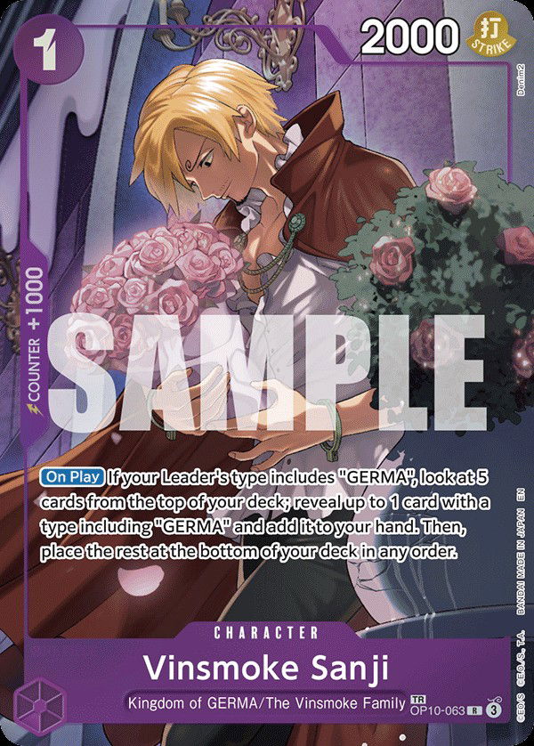 Vinsmoke Sanji OP10-063 Crop image Wallpaper