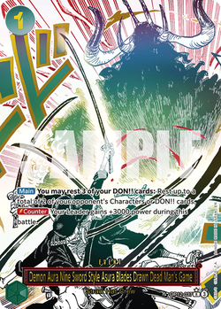 Demon Aura Nine Sword Style Asura Blades Drawn Dead Man's Game OP12-037