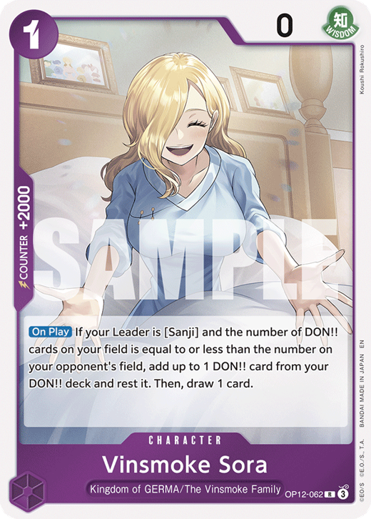 Vinsmoke Sora OP12-062 Full hd image