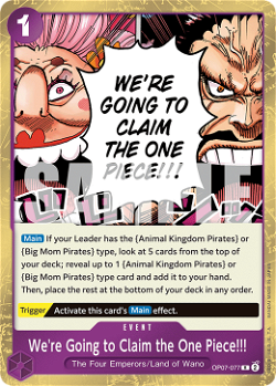 We're Going to Claim the One Piece!!! OP07-077 image